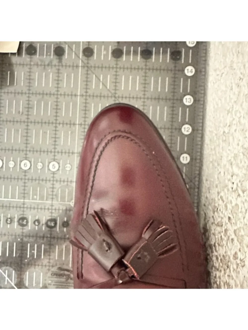 Allen Edmonds Grayson Men Size 11.5B Brown Leather Tassel Loafer Dress Shoes